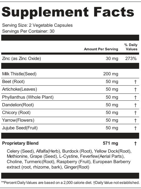 Supplement Facts for Summit